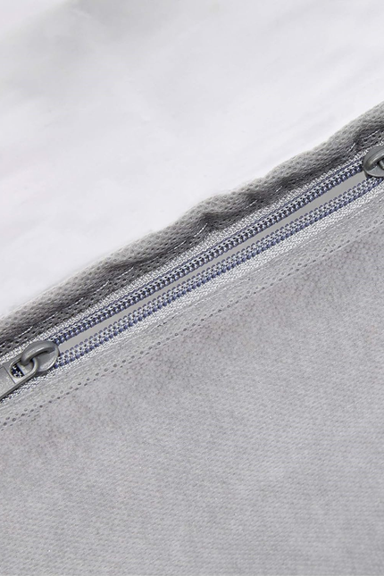 under Bed Fabric Zipper Blanket Storage Container Bags with Window and Handles, 