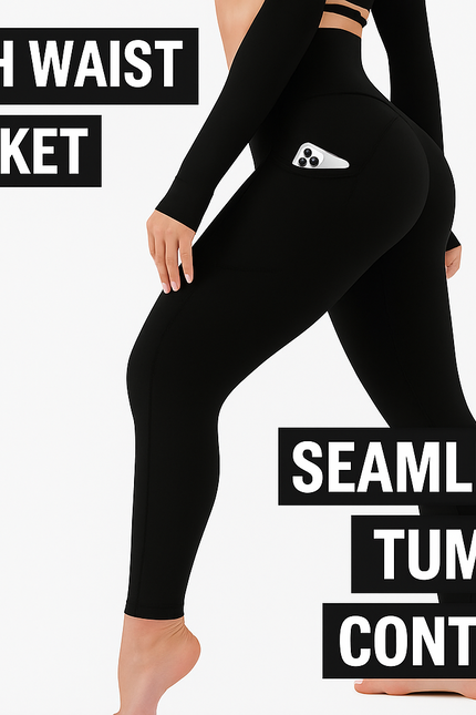 CHARMKING High Waisted Leggings for Women Soft Tummy Control Yoga Pants Workout
