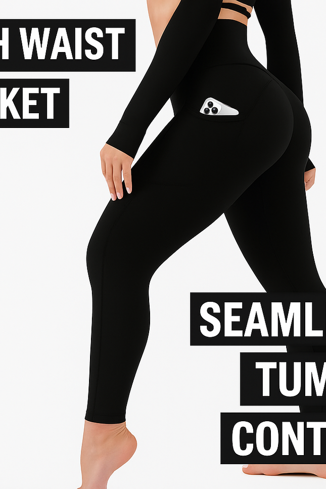 CHARMKING High Waisted Leggings for Women Soft Tummy Control Yoga Pants Workout