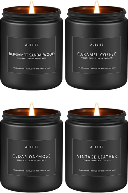 Lemon Lavender Candle | Scented Candles for Home, Aromatherapy Gifts - Soy Candl