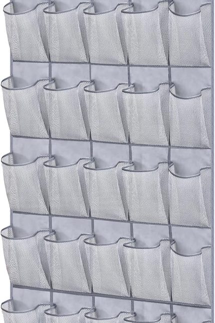 35 Large Pockets over the Door Shoe Organizer Sturdy Oxford Fabric Hanging Shoe 