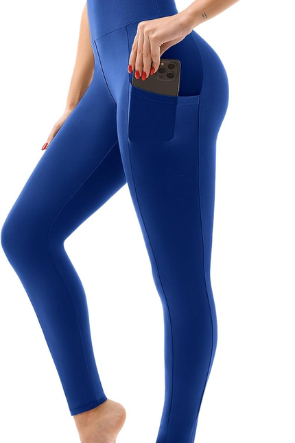 SINOPHANT High Waisted Leggings with Pockets Women, Full Length Capri Buttery So