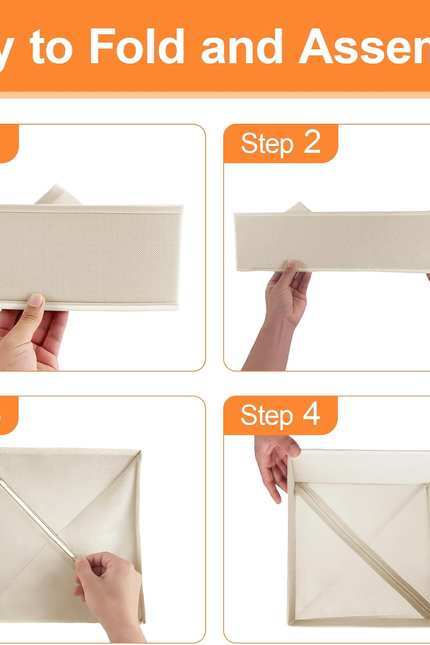 Drawer Organizer Clothes 6 Pack, Dresser Closet Organizers for Baby Clothes Unde
