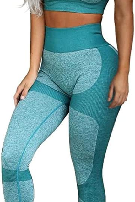 OLCHEE Women’S Workout Sets 2 Piece - Seamless Yoga Leggings and Cross-Strap Spo
