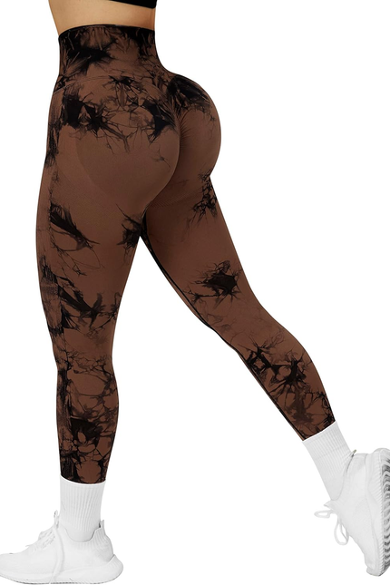 RXRXCOCO Womens High Waist Tummy Control Leggings Ruched Butt Lift Yoga Pants Wo