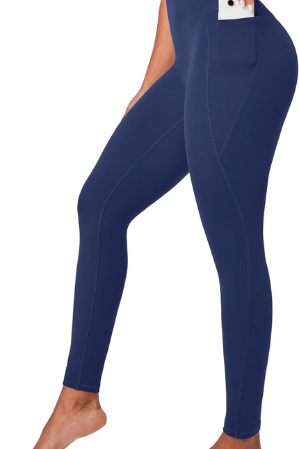Ewedoos Compression Leggings with Pockets for Women Tummy Control Leggings No Fr