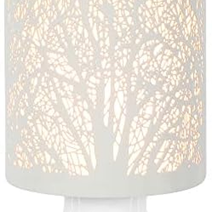 White Metal Plug in Wax Warmer Tree Pattern Wall Warmer for Scented Wax with Rem