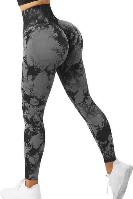 RXRXCOCO Womens High Waist Tummy Control Leggings Ruched Butt Lift Yoga Pants Wo
