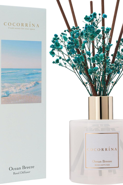 Clean Linen Scented Reed Diffuser Oil with 8 Sticks Fragrance for Bedroom, Bathr