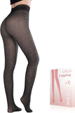 Fake Translucent Black-Pantyhose-Little Sparkle / Large Petite