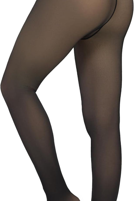 Fleece Lined Tights Women Sheer Warm Pantyhose Leggings Fake Translucent Thermal Winter Thick Tights for Dresses