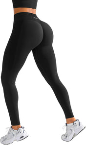 BRXL Butt Lifting No Front Seam Workout Leggings for Women Tummy Control High Waist Seamless Gym Yoga Running Leggings