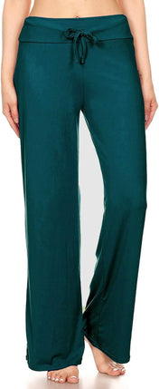 Leggings Depot Women'S Drawstring Pajama Pants Wide Leg Casual Comfy Sleepwear for Lounge and Yoga