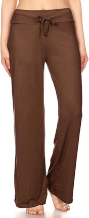 Leggings Depot Women'S Drawstring Pajama Pants Wide Leg Casual Comfy Sleepwear for Lounge and Yoga