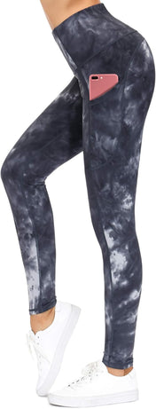 Dragon Fit High Waist Yoga Leggings with 3 Pockets,Tummy Control Workout Running 4 Way Stretch Yoga Pants