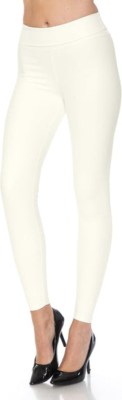 Leggings Depot Women'S High Waist Faux Leather Leggings Tights Pleather Pants