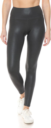 Leggings Depot Women'S High Waist Faux Leather Leggings Tights Pleather Pants