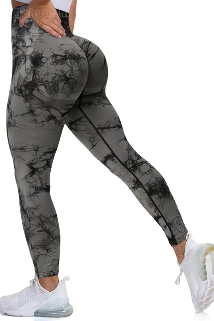 MOHUACHI High Waisted Leggings for Women Tummy Control Butt Lifting Yoga Pants Workout Compression Tights