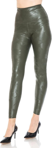 Leggings Depot Women'S High Waist Faux Leather Leggings Tights Pleather Pants