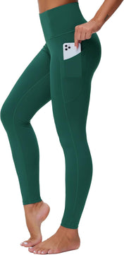 Dragon Fit High Waist Yoga Leggings with 3 Pockets,Tummy Control Workout Running 4 Way Stretch Yoga Pants