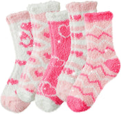 TEHOOK Warm & Cozy Gifts for Women, Stocking Stuufers, Fluffy Fuzzy Plush Sleeping Slipper Socks - Soft Warm Fabric