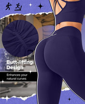 BRXL Butt Lifting No Front Seam Workout Leggings for Women Tummy Control High Waist Seamless Gym Yoga Running Leggings