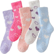 TEHOOK Warm & Cozy Gifts for Women, Stocking Stuufers, Fluffy Fuzzy Plush Sleeping Slipper Socks - Soft Warm Fabric