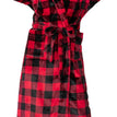 With Hood - Checkered Red / Large-X-Large