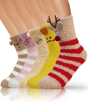 TEHOOK Warm & Cozy Gifts for Women, Stocking Stuufers, Fluffy Fuzzy Plush Sleeping Slipper Socks - Soft Warm Fabric
