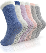 TEHOOK Warm & Cozy Gifts for Women, Stocking Stuufers, Fluffy Fuzzy Plush Sleeping Slipper Socks - Soft Warm Fabric