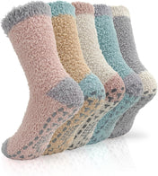 TEHOOK Warm & Cozy Gifts for Women, Stocking Stuufers, Fluffy Fuzzy Plush Sleeping Slipper Socks - Soft Warm Fabric