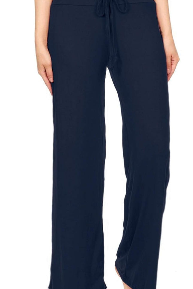 Leggings Depot women’s drawstring pajama pants – wide-leg lounge sleepwear by Zafora.