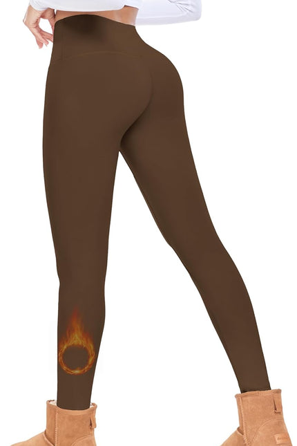 FULLSOFT Fleece Lined Leggings Women Tummy Control High Waisted Workout Winter Warm Soft Yoga Pants