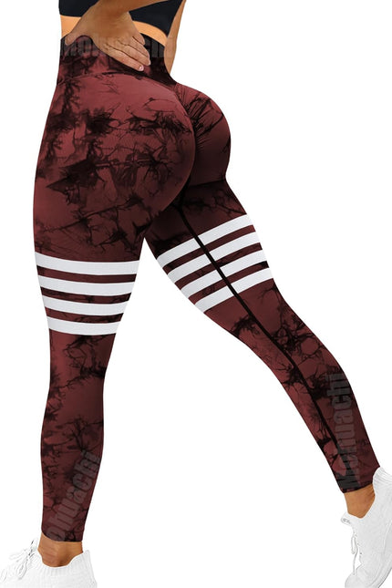 MOHUACHI High Waisted Leggings for Women Tummy Control Butt Lifting Yoga Pants Workout Compression Tights