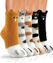 TEHOOK Warm & Cozy Gifts for Women, Stocking Stuufers, Fluffy Fuzzy Plush Sleeping Slipper Socks - Soft Warm Fabric