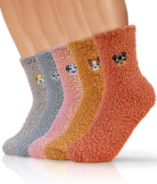 TEHOOK Warm & Cozy Gifts for Women, Stocking Stuufers, Fluffy Fuzzy Plush Sleeping Slipper Socks - Soft Warm Fabric
