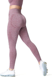 Aoxjox Women'S High Waist Workout Gym Vital Seamless Leggings Yoga Pants