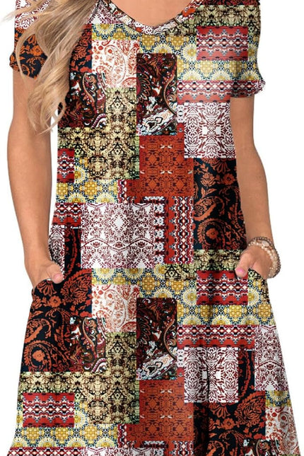 Women'S Casual T Shirt Dress Summer Short Sleeve Swing Dresses with Pockets