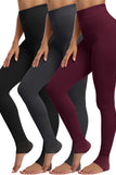 3 Packs - Black/Gray/Wine / X-Small-Small