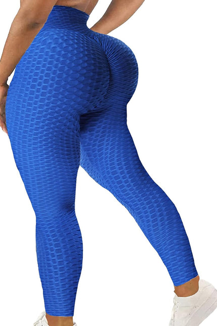 SEASUM Women High Waisted Workout Yoga Pants Butt Lifting Scrunch Booty Leggings Tummy Control anti Cellulite Textured Tights