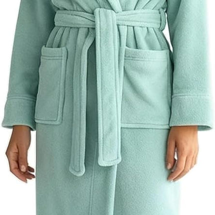 Alexander Del Rossa Plush Fleece Robe for Women, Long Hooded Bathrobe with Hood, plus Size