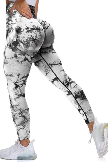 MOHUACHI High Waisted Leggings for Women Tummy Control Butt Lifting Yoga Pants Workout Compression Tights