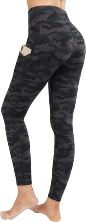 Lingswallow High Waist Yoga Pants - Yoga Pants with Pockets Tummy Control, 4 Ways Stretch Workout Running Yoga Leggings