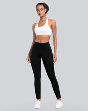 CHRLEISURE Fleece Lined Leggings Women with Pockets - Winter Warm Thermal Thick Tights High Waisted Yoga Pants