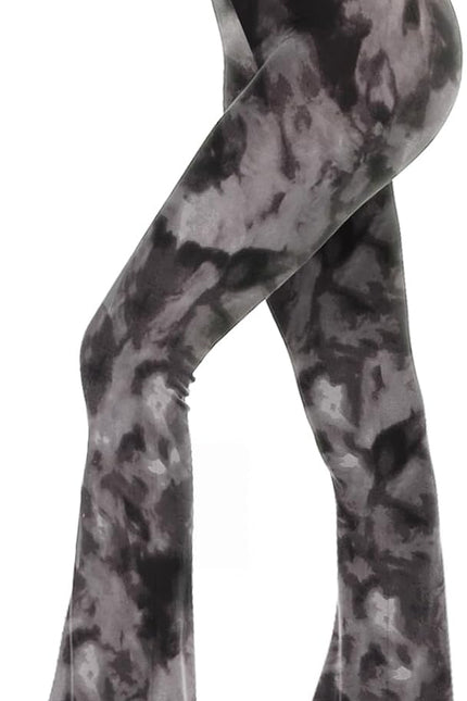 TNNZEET Black Flare Leggings for Women, Crossover Yoga Pants with Pockets Bootcut Flared Leggings