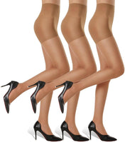 Control-top women’s pantyhose smoothing waistband