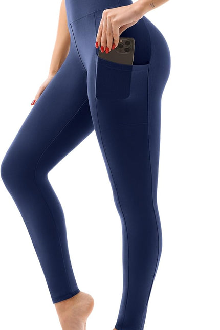 SINOPHANT High Waisted Leggings with Pockets Women, Full Length Capri Buttery Soft Stretchy Yoga Pants