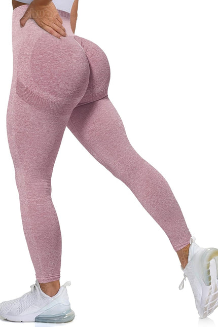 MOHUACHI High Waisted Leggings for Women Tummy Control Butt Lifting Yoga Pants Workout Compression Tights