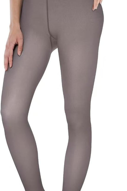 EXQUISLIFE Fleece Lined Tights Sheer Women - Fake Translucent Warm Pantyhose Leggings Sheer Thick Tights, for Winter