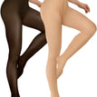 Black Sheer/Nude / 80G-No Fleece / Small-Medium